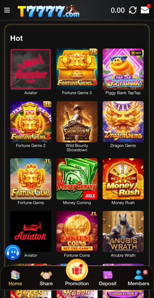 t7777 game